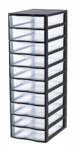 Tour De Rangement 10 Tiroirs En Plastique Orgamix En 2020 Tiroirs En Plastique Tour De Rangement Et Rangement