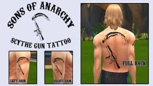 You can run a sim over with your car, you can shoot them with a gun, you can choke them to death… and everything else in between. Mod The Sims Soa Scythe Gun Tattoo For Men By Ironleo78 Sims 4 Downloads