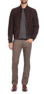 Saks Fifth Avenue Collection Suede Bomber Jacket Saks Off 5th Suede Bomber Jacket Fifth Avenue Collection Mens Outfits
