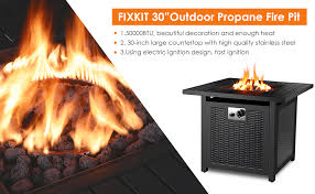 Patio gas fire pit table. Merakii Square Outdoor Gas Fire Pit Table 30 7x30 7 Inch Fire Tables Fire Pits Outdoor Fireplaces Fcteutonia05 De