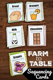 Teach Processes With These Free Farm To Table Sequencing Cards Fhdhomeschoolers Fre Sequencing Activities Kindergarten Sequencing Cards Farm Theme Preschool