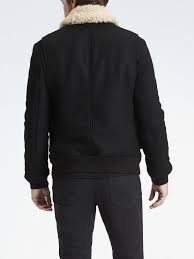 Italian Melton Wool Blend Bomber Banana Republic