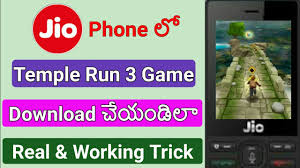 How To Play Temple Run 3 Game In Jio Phone In Telugu Temple Run 3 Game Play In Jio Phone Telugu Youtube