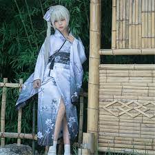 What kind of kimono does danganronpa wear? Kimono Dress Traditional Japanese Style Yukata Floral Print Girl Haori Fancy Anime Cosplay Costume Robe Bathrobe Party Robe Shopee Malaysia