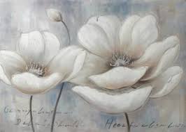 Offer ends tonight at midnight est. China Simple White Flowers Canvas Wall Art China Oil Painting And Wall Art Price
