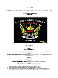 Contoh struktur organisasi club motor. Ad Art Rkim