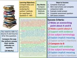 Identify and interpret explicit and implicit information and. Language Paper 2 Question 4 Practise Aqa Teaching Resources