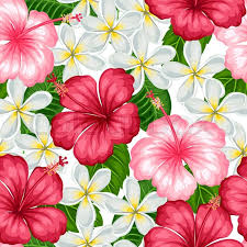 In this video, we're creating a hibiscus out of crepe paper! Seamless Pattern With Tropical Flowers Stock Vector Colourbox