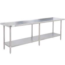 Regency 30 X 84 16 Gauge 304 Stainless Steel Commercial Work Table With Undershelf In 2020 Stainless Steel Work Table Stainless Steel Prep Table Stainless Steel Kitchen Cabinets