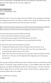 Cactus v6 ii wireless hss flash transceiver| cactus. Wftv6ii Cactus Wireless Flash Transceiver V6 Ii User Manual V6ii Harvest One