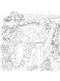 I tried to do a bunch of styles but the anime one is like some bizarre mix of jojo and yugioh oops. Kids N Fun Com 22 Coloring Pages Of Rick And Morty