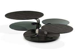 table basse quartet design andrea casati table basse plateau en verre verre fume