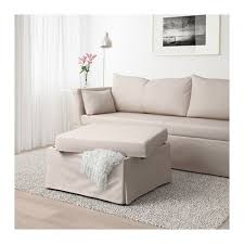 Sandbacken Sleeper Sectional 3 Seat Lofallet Beige Ikea Storage Footstool Corner Sofa Bed Storage Ottoman