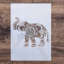 Check spelling or type a new query. A4 A3 A2 Olifant Mandala Stencil Voor Muurschildering Diy Scrapbooking Fotoalbum Kaart Maken Craft Decoratieve Embossing Template Cutting Dies Aliexpress