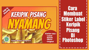 Untuk lebih jelasnya mari simak pembahasannya secara lengkap di bawah ini. Cara Membuat Stiker Keripik Pisang Di Photoshop Youtube