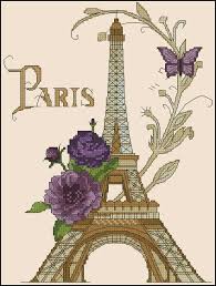 Only 17 colors uses this pattern and it is absolutely free ! Eiffel Tower Free Cross Stitch Pattern Free Cross Stitch Patterns