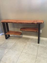 Live Edge Console Tableentry Tablesofa Tablewood Table Etsy Live Edge Console Table Table Diy Console Table