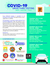 Covid 19 Drive Thru Testing Florida Department Of Health In Walton
