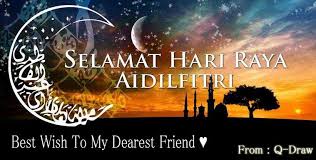 Selamat Hari Raya Aidilfitri Best Wish To All My Dearest Friend From Q Draw Selamat Hari Raya Eid Images Wallpaper Ramadhan