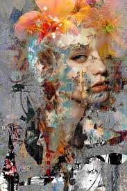 Surrender To Your Form Abstract Art Paintings Acrylics Abstract Portrait Painting Abstract Art Painting Techniques