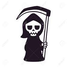 Maybe you would like to learn more about one of these? Cute Death With Scythe Isolated Black And White Drawing Cartoon Royalty Free Cliparts Vectors And Stock Illustration Image 74103684