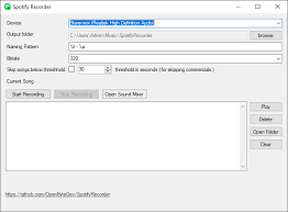 Github Openbytedev Spotifyrecorder Record Your Favourite Songs From Spotify