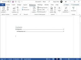 The 'no fluff' guide to building a dynamic index in word. How To Make A Table Of Contents In Word