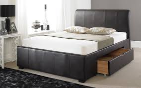 21 posts related to platform bed frames with drawers. Faux Leather Drawer Bed Frame Mattress Online