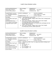 Selain memberikan latihan soal uambn ski mts dalam bentuk online, admin juga akan memberikannya dalam bentuk pdf yang bisa sobat download secara gratis di artikel ini. Contoh Kartu Soal Bahasa Arab Mts