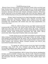 Kesannya, kita akan menjadi warga sekolah yang bertanggungjawab terhadap alam sekitar, masyarakat dan diri sendiri. Faedah Bergotong