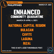 Maybe you would like to learn more about one of these? Earth Shaker Ph On Twitter Ncr Plus Is Back To Ecq Pres Spokesperson Harry Roque Announced That The Ncr Plus Bubble Areas Would Be Placed Under Enhanced Community Quarantine Ecq From