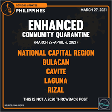 #ecq2021 instagram videos and photos. Earth Shaker Ph On Twitter Ncr Plus Is Back To Ecq Pres Spokesperson Harry Roque Announced That The Ncr Plus Bubble Areas Would Be Placed Under Enhanced Community Quarantine Ecq From