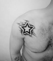 Man Shoulder Bold Star Tattoo Erkek Omuz Kalin Yildiz Dovmesi Yildiz Dovmeleri Tattoo Yildiz