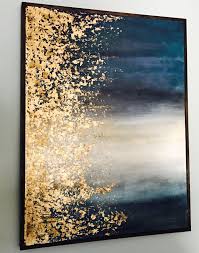 Gold Leaf Art Gold Leaf Art Leaf Art Abstract Art Painting
