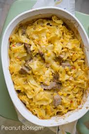 Mix with leftover meat and soup. Saucy Pork And Noodle Bake For Leftover Pork Peanut Blossom