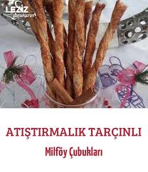 Atistirmalik Tarcinli Milfoy Cubuklari Leziz Yemeklerim Yemek Tarifi Atistirmaliklar Yemek Leziz Yemek