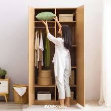 P 100cm x l 30cm x t 180cmbahan : Jual Lemari Pakaian Kayu 2 Pintu Terbaru Harga Murah Blibli Com