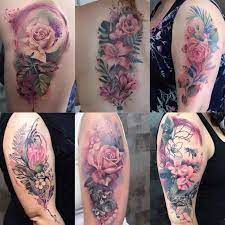 Amazing watercolor flowers tattoo on forearm. Flower Tattoo Watercolor Wiki Tattoo