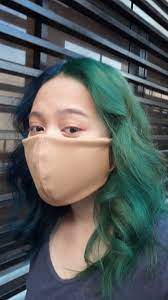 Green And Blue Split Dye Blue Green Hair Dyed Hair Blue Green Wig