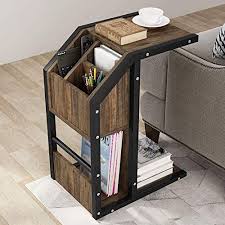 Our bedside tables are modern, affordable, and designed for australian homes! New Tribesigns Sofa Side Table Modern C Table Snack End Table With Storage For Coffee Laptop Tablet Sofa Side Table Living Room Table End Tables With Storage