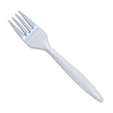Tenedor De Plastico 25u Bolsa