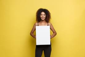13,797 best plain white background ✅ free stock photos download for commercial use in hd high resolution jpg images format. Free Photo Business Concept Close Up Portrait Young Beautiful Attractive African American Smiling Showing Plain White Blank Sign Yellow Pastel Studio Background Copy Space