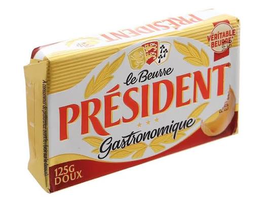 Bơ lạt gastronomique President gói 125g