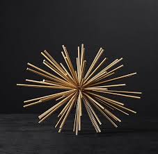 Maybe you would like to learn more about one of these? Oval Starburst Gold Metal Rods Sculpture