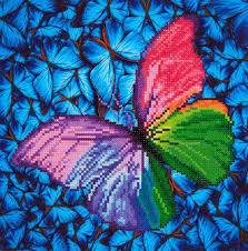 Rhinestone Painting Kit Butterfly Rainbow Diamond Dotz Etsy Art Kit Diamond Art Art Kits