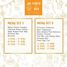 I don't care what the weather says, spring is here and summer entertaining is just around the corner. Hizon S Catering Hizon S Catering Launches Party In A Box