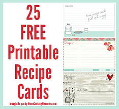 25 Free Printable Recipe Cards Recipe Cards Printable Free Food Printables Recipe Cards Template