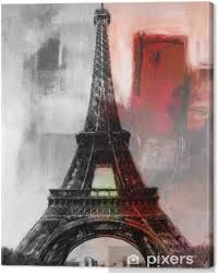 Sehenswürdigkeiten und fotos des eiffelturms mit seiner aussicht auf den pallais de chaillot und über die dächer von paris. Leinwandbild Paris Gemalde Eiffelturm Eifelturm Bild Kunst Olgemalde Pixers Wir Leben Um Zu Verandern