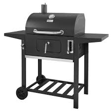 Royal Gourmet 24 In Bbq Charcoal Grill In Black With 2 Side Table Cd1824a The Home Depot Charcoal Bbq Charcoal Grill Outdoor Bbq