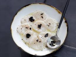 Carpaccio De Saint Jacques A La Truffe Recettes Recette Carpaccio Saint Jacques Truffe Recette Recette Carpaccio